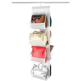 Perfect Curve BagRack18 Over The Door Purse Organizer Two Straps Holds Up To 18 Bags Black Walmart