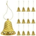 thumbnail image 1 of Miangastore 12pcs Festive Plastic Bell Hanging Decorations Xmas Tree Bell Hanging Ornaments, 1 of 8
