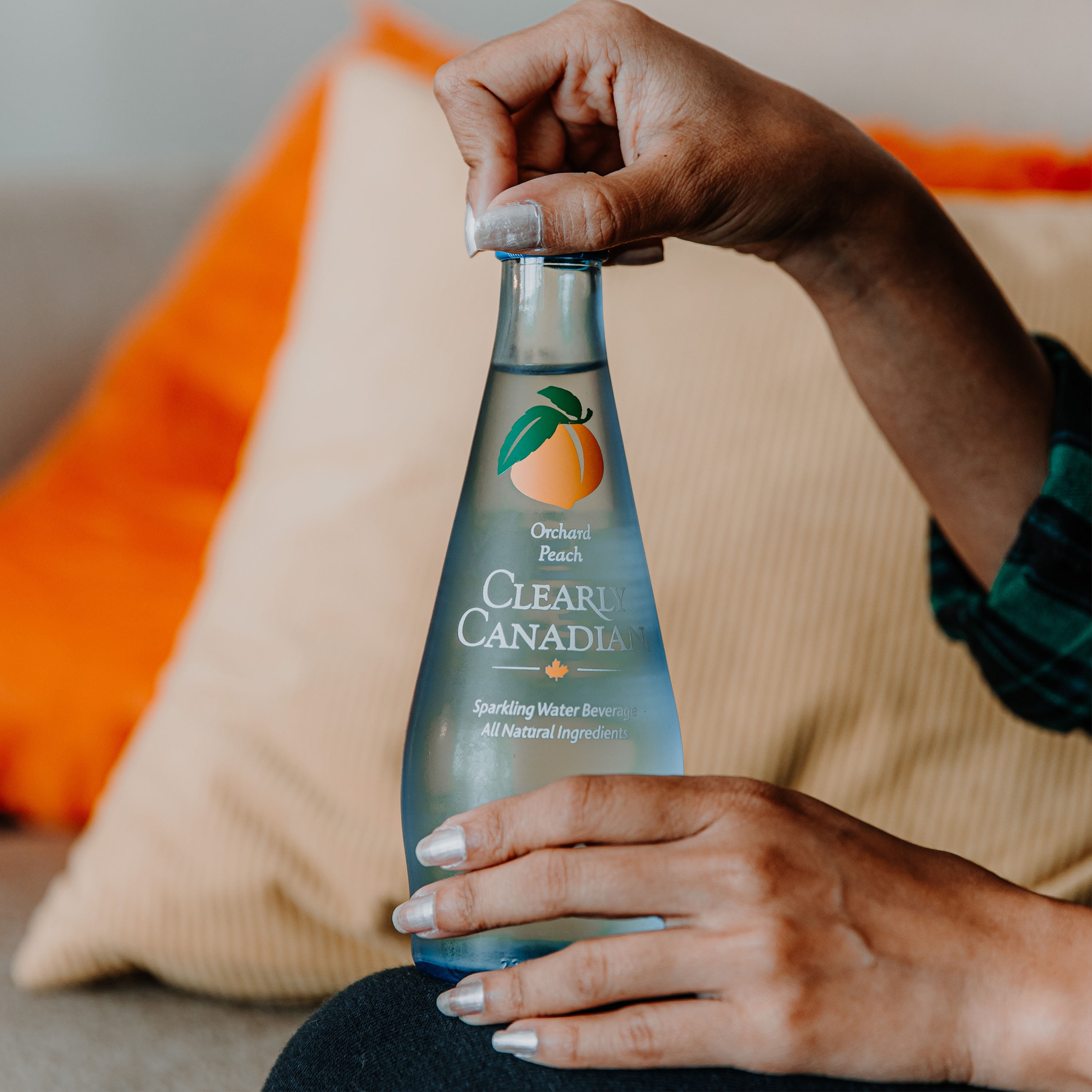 (3 pack) Clearly Canadian, Sparkling Water, Orchard Peach, 11 oz