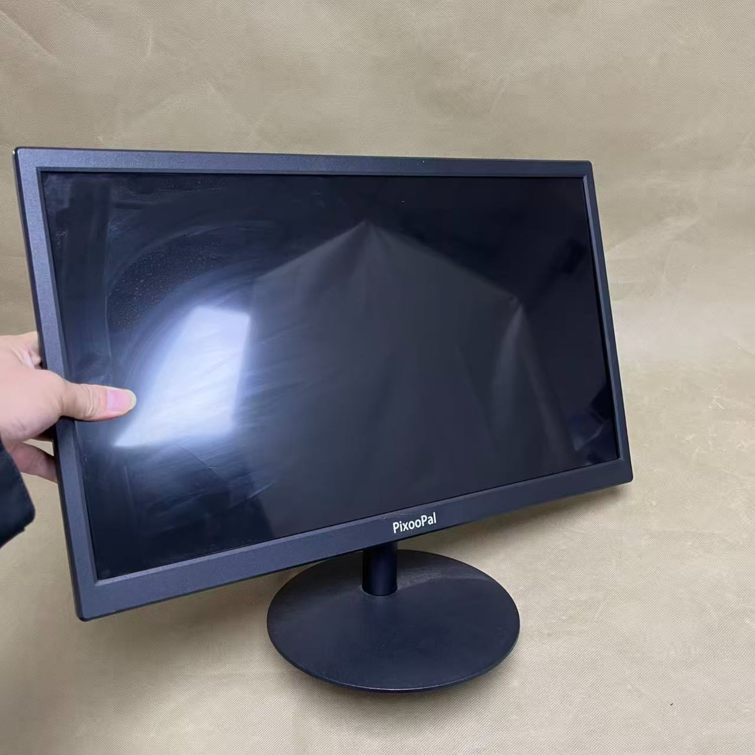 PixooPal 24-inch IPS Monitor 75 Hz Powered with AOC Technology FHD 1080P HDMI, Display Port and VGA Input VESA Compatible Built-in Speakers for Office and Home, Black