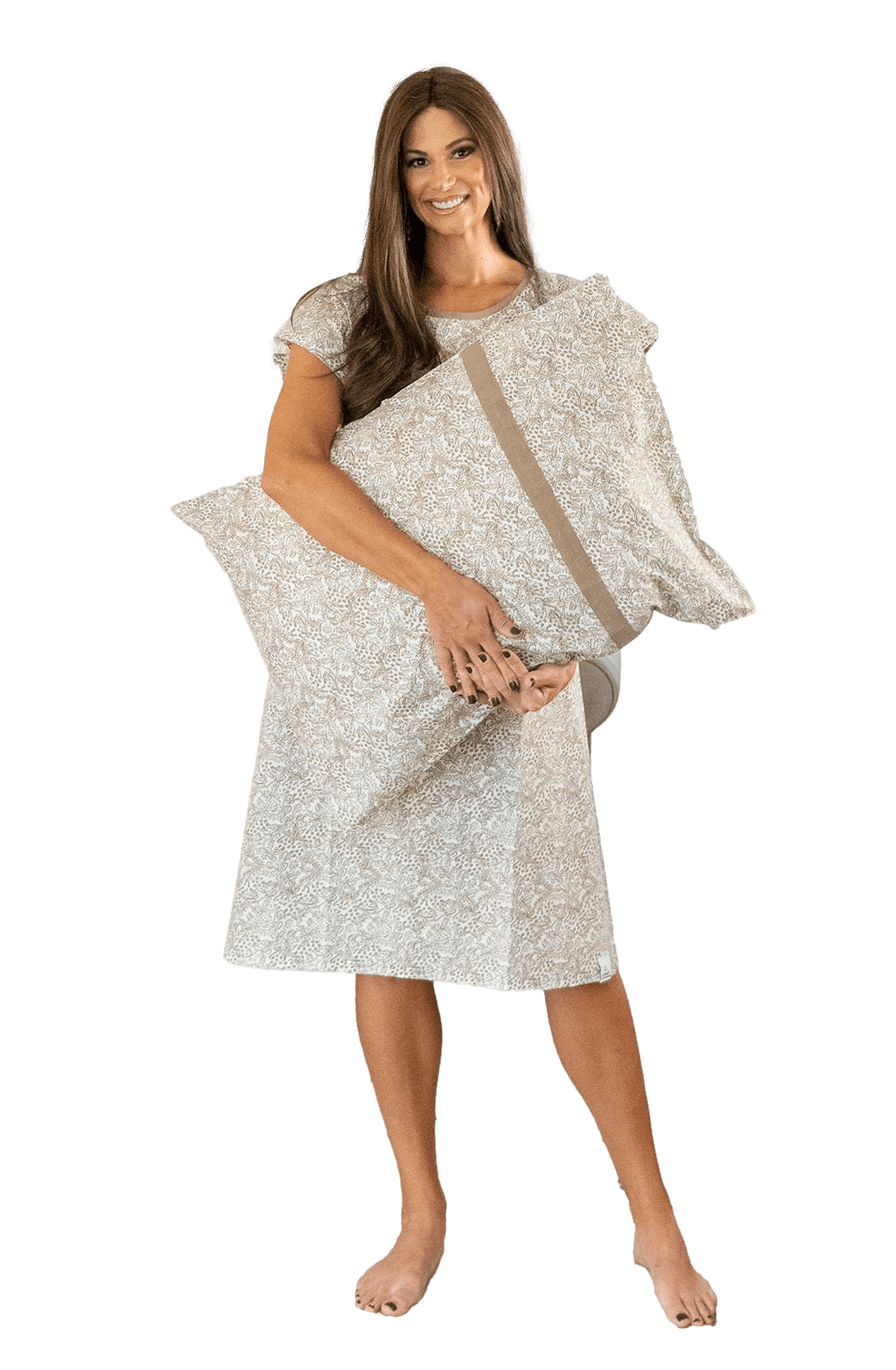 Gownies Labor and Delivery Hospital Gown and Matching Pillowcase