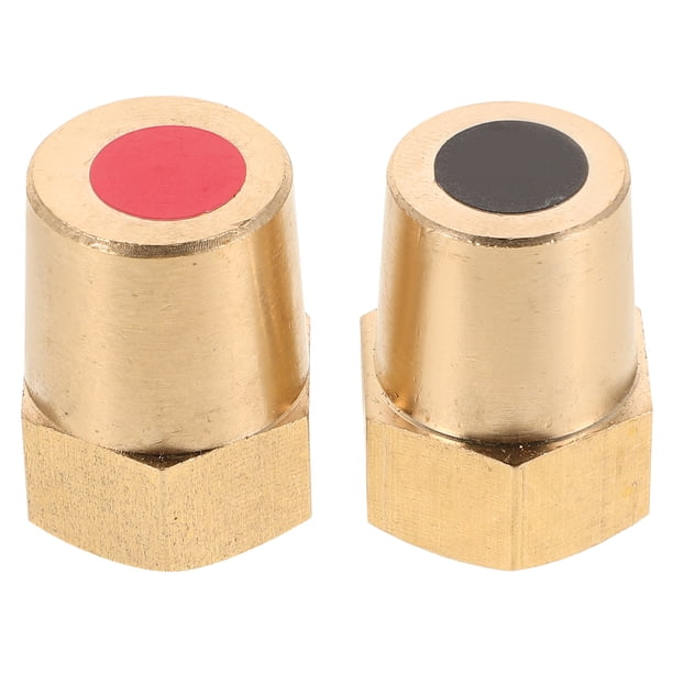Adaptador de terminal de batería de latón hembra con rosca, conector universal para postes de carga de batería de coche y camión de 8 mm