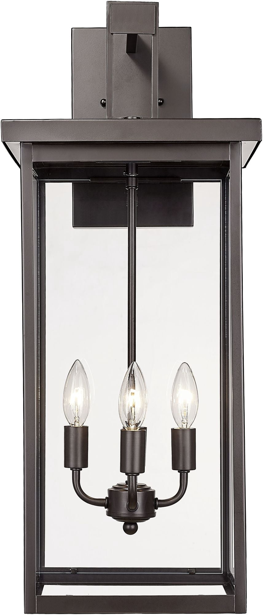 Millennium Lighting 42603-PBK Barkeley 4 Light 27" Tall Outdoor Wall Sconce - Black