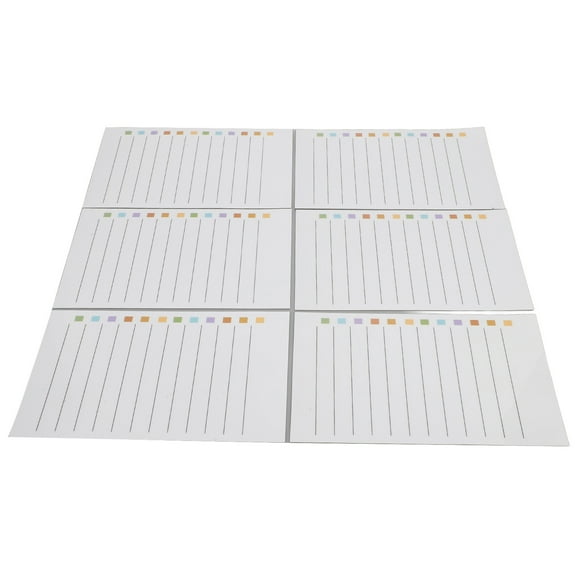 Pegatina de Tablero de Borrado en Seco, Buen Organizador Super Stickiness Lista de Programas de Borrado de Pizarra Lavable para la Oficina
