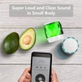 thumbnail image 5 of LFS Mini Bluetooth Speaker with Lights, Portable Wireless Speaker, Magnetic Small Speaker, 7 Color LED Light, TWS Pairing, Night Light Waterproof Speaker for Shower, Home, Christmas -White, 5 of 7