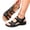 H7-Black, variant on Orthopedic Sandals for Women Arch Support Comfortable Flat Wedge Shoes with Adjustable Hook and Loop Fasteners Strappy Open Toe Ankle Strap Slip-On Beach Walking Casual Summer Footwear,Gray 42(US-9)