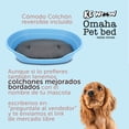 thumbnail image 3 of KE WOOW Cama Chica para Perro, Gato, Conejo y otras Mascotas, Cesta de Plástico, Incluye Colchón Doble Cara, Color Azul KE WOOW Cama Plana con colchón Chica, 3 of 10