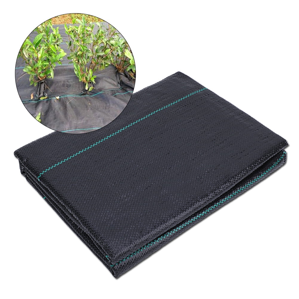 BIMZUC 3.3ft x 33ft Heavy Duty Weed Barrier Fabric Landscape Ground Cover Membrane for Garden Flower Beds and Pathways UV Resistant High Permeability Geotextile 1m x 10m Black