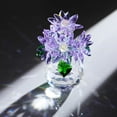 thumbnail image 6 of Ornalrist Crystal Purple Daisy Flower Figurine, Gifts for Women, Friend, Glass Daisy Bouquet Floral Collectible Decor Birthday for Her Women Sister, 6 of 11