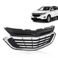 thumbnail image 6 of CROSSDESIGN Black&Chrome Front Upper Bumper Grille Grill Fit for 2018-2020 Chevy Equinox, 6 of 9
