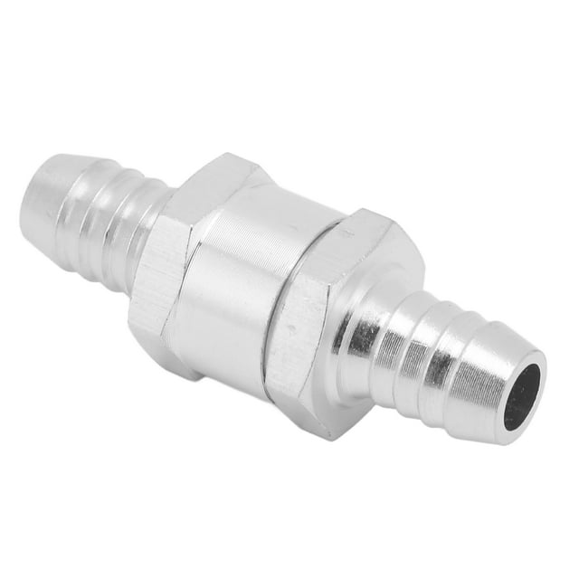 Non Return One Way Check Valve for Fuel Gasoline Oil Petrol Water, Durable Aluminum Alloy Universal Valve