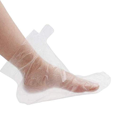 200PCS Clear Plastic Disposable Booties 
