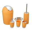 thumbnail image 4 of Accesorios de baño para dispensadores de jabón, portacepillos de dientes, escobillas de inodoro, naranja, 4 of 6