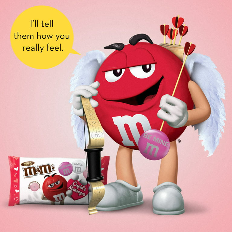 M&M'S Valentine's Milk Chocolate Mega Size Cupid's Messages Candy