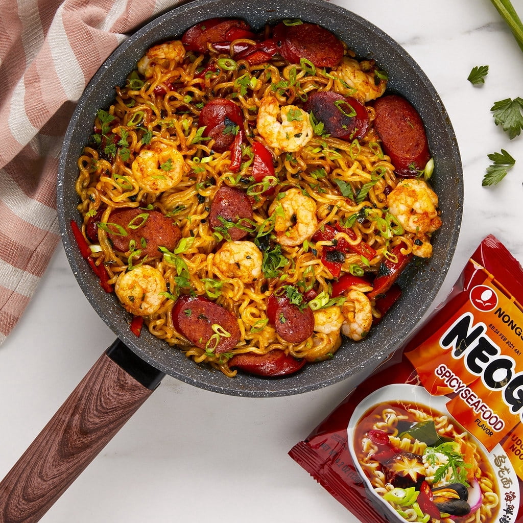 Nongshim Neoguri Spicy Seafood Ramyun Ramen Noodle Soup Pack X 4 Count, See Item for Allergens