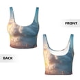 thumbnail image 5 of Lsque Cute Cloud Cat Printed Women'S Sports Bra, Compression, Moisture Wicking, High-Impact Sports Bra For Women,Supportive sports bra-X-Large, 5 of 9