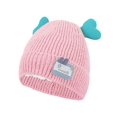 thumbnail image 2 of PULLIMORE Toddler Beanie Knit Cap Baby Boys Girls Kids Warm Winter Fleece Lined Hats for 6-18 Months (Pink), 2 of 11