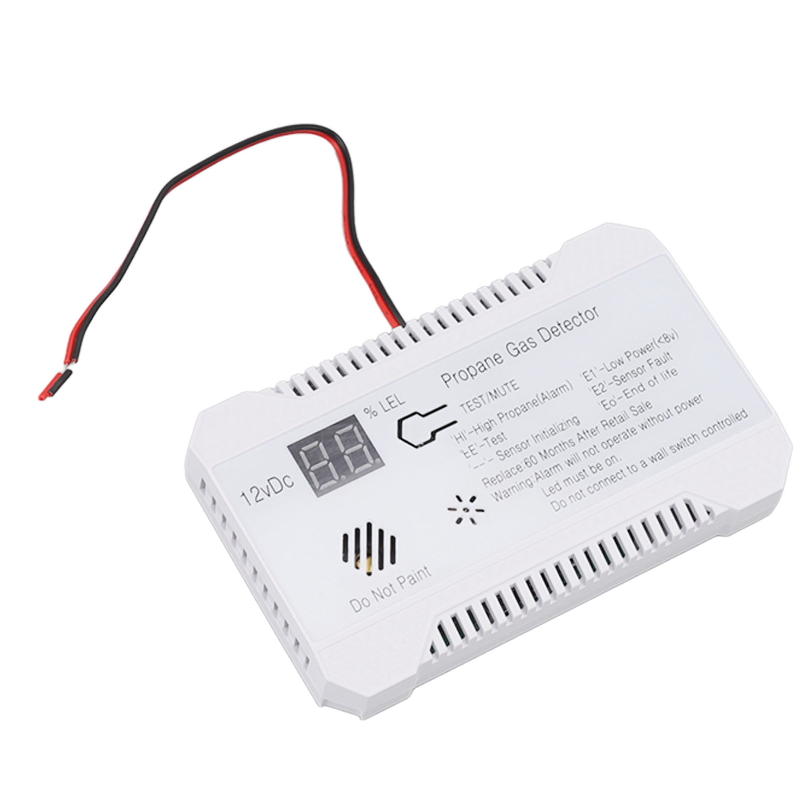 RV Propane Gas Detector, RV Propane Alarms 85dB Responsive Digital