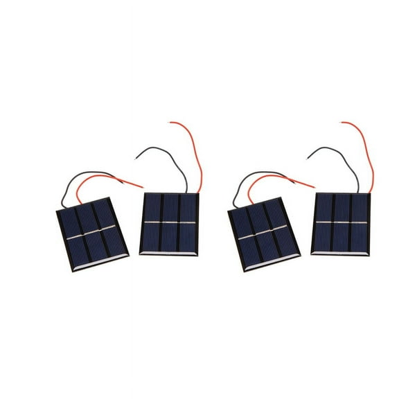 4 Pcs 1.5V 400MA 80X60mm Micro-Mini Power Solar Cells for Solar Panels - DIY Projects - Toys - Battery Charger,4 x Solar Panels,black