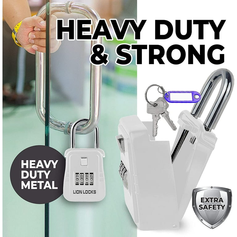 Lion Locks 1500 Key Storage Realtor Lock Box with Set-Your-Own