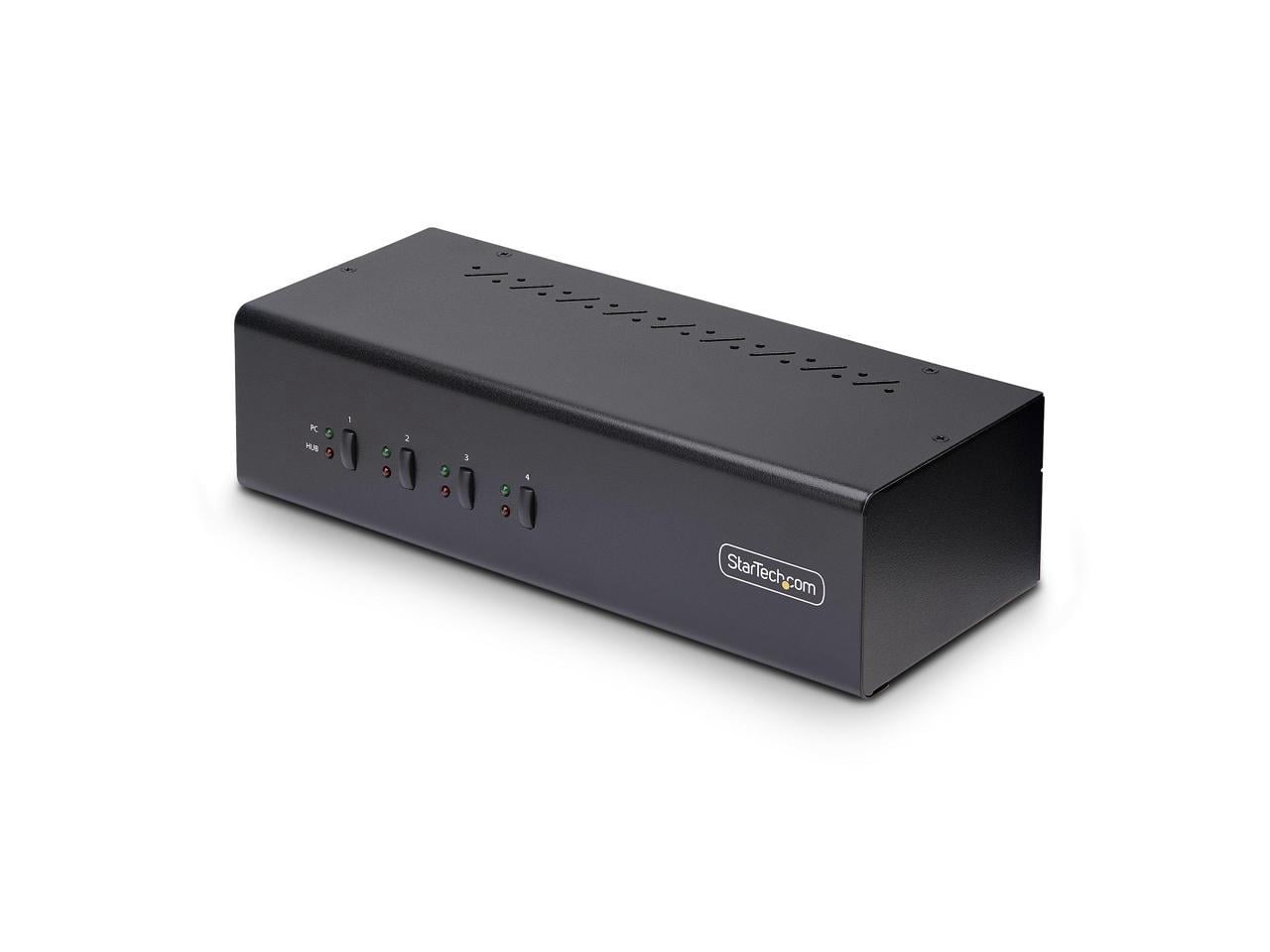 StarTech 4-Port Dual-Monitor DisplayPort KVM Switch, 4K 60Hz P4DD46A2-KVM-SWITCH