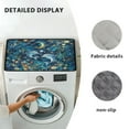 thumbnail image 6 of ZIATUBLES Dust Cover Pad for Washer Dryer Water Resistant Washing Machine Top Protector Mat for Laundry Room Home Multi Use Home Decor Accessories, 24 x 19.7 Inch, Dolphin Moon Floral Leaf, 6 of 7