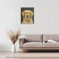 thumbnail image 3 of Stupell Industries Farmhouse Joyful Golden Retriever Portrait Canvas Art, 16 x 20, by Lil' Rue, 3 of 8