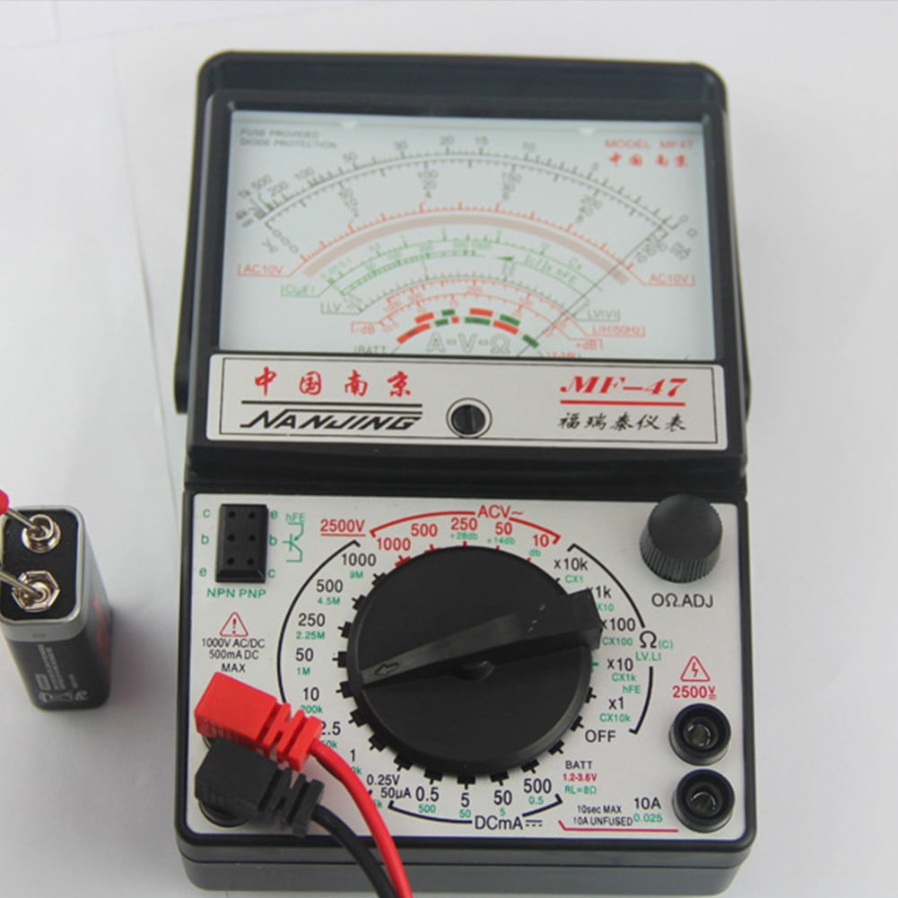 MF-47 Analog Analog Multimeter Voltmeter Ammeter Ohmmeter Battery Tester