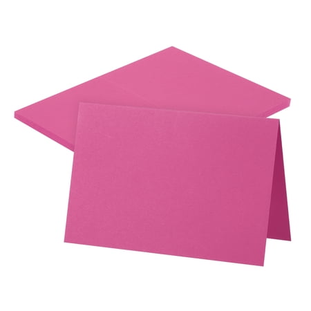 Uxcell 25 Pack 5.9x7.9" Blank Cardstock Paper, Rose Card Stock Bulk Thick Folded Heavy Cardstock Paper for Printer DIY Cards Greeting Gift Wedding Invitation Postcards