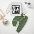 thumbnail image 5 of TOWED22 Toddler Baby Boy Fall Winter Clothes Crewneck Long Sleeve Sweatshirt Pullover Tops Elastic Joggers Pants 2pcs Outfit Set(Blazer,18-24 M), 5 of 9