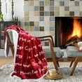 thumbnail image 6 of Healing Positive Blanket, Gift for People Need Hug Strength Company -Red 50 x 60 Inch, 6 of 6