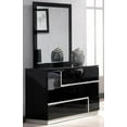 thumbnail image 5 of Black Lacquer With Crystal Accents King Bedroom Set 6Pcs J&M Lucca Luxury, 5 of 6