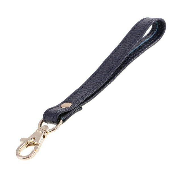Correa de Pulsera de Cuero Azul para Bolsa de Embrague Macarena
