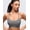 Ash Grey, variant on Women's Buttery Soft Y-Back Sports Bra - Padded Racerback Yoga Top, Low Impact Strappy Workout Bralette for A-D Cups