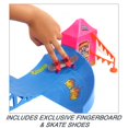 thumbnail image 6 of Hot Wheels Skate Amusement Park Playset with 1 Tony Hawk Fingerboard & Pair of Skate Shoes, 10 in, 6 of 7