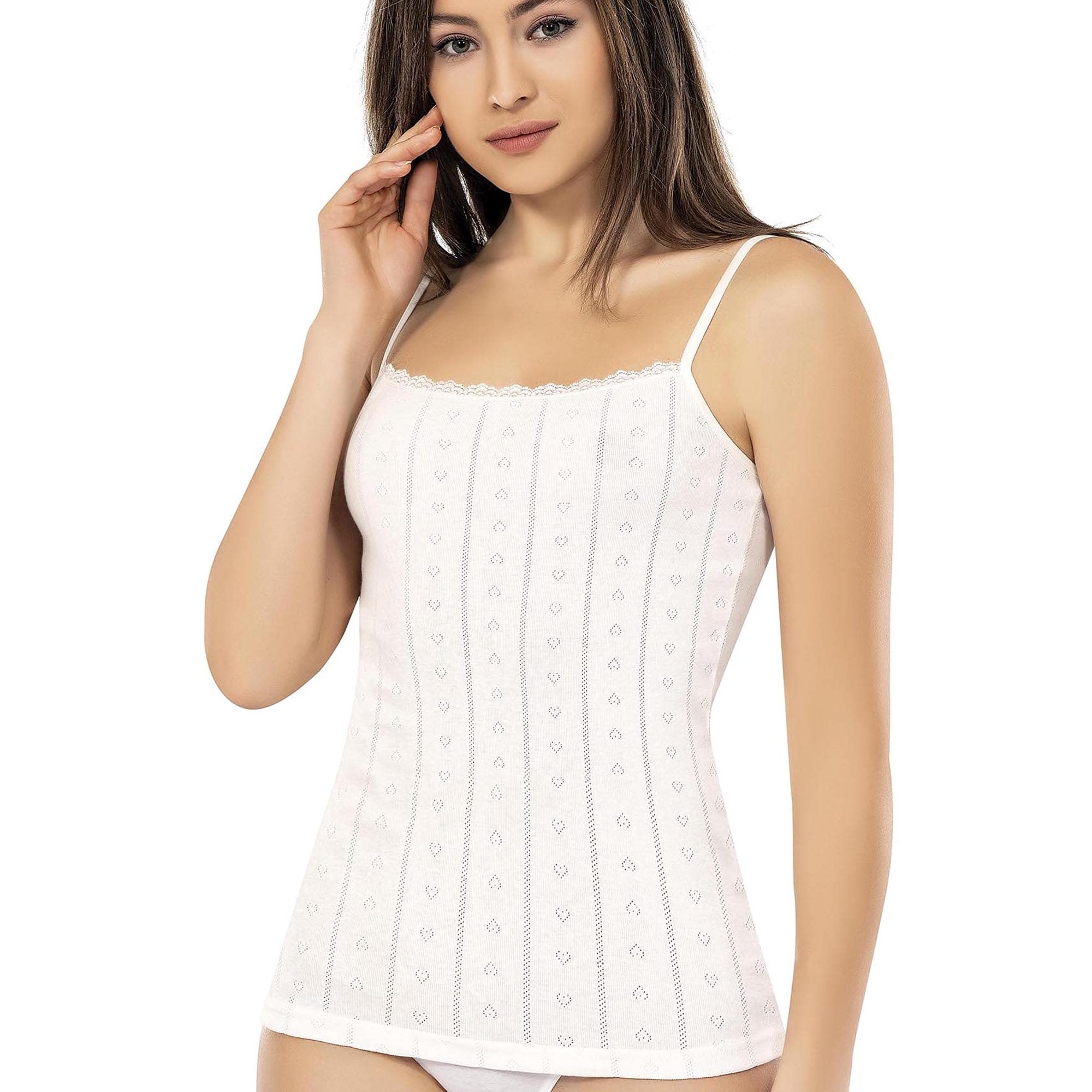 VAVONNE Camisole for Women, All Cotton, Airy Soft Comfy Tank Tops Cami  Undershirt at  Women’s Clothing store