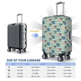thumbnail image 4 of Rateoe Colorful Pugs Printed Luggage Cover, Suitcase Protector Fits 18-32 Inch Luggage-Large, 4 of 7