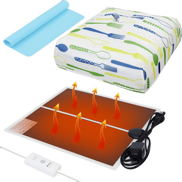 Resin Heating Pad, Resin Dryer Heating Pad with Timer and Lid,Easy to Use, Epoxy Resin Supplies, DIY Resin Craft US Plug