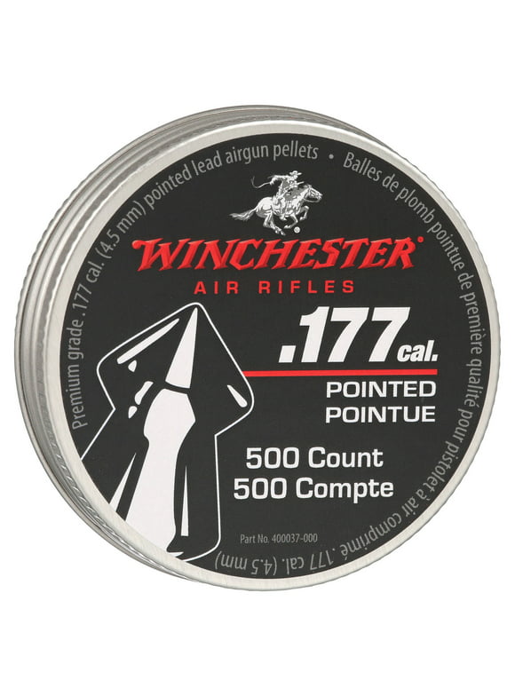Winchester Pointed Pellet for Use with Air Gun Ammunition .177 Caliber, 500 Count