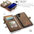 thumbnail image 4 of Huawei P30 Pro Wallet Case, Zipper Purse Leather Shockproof TPU Detachable Magnetic Flip Case with, 4 of 5
