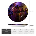thumbnail image 4 of Lsque Five Nights At Freddy'S Pattern Ceramic Decorative Plate Decorative Plates with Display Stand Personalized Porcelain Plate Ceramic Ornaments for Wall Hanging Decoration-8in, 4 of 6