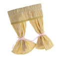 thumbnail image 4 of 1:12 Miniatura Cortina Larga de Tela de - Juguetes para Niños Amarillo Macarena Dollhouse Miniatures Curtain, 4 of 5