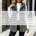 thumbnail image 3 of Hueook Vest for Women Fleece Sleeveless Zip Up Casual Plush Vest Coat with Pockets Gray XL, 3 of 8
