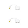thumbnail image 4 of Tholdsy Cable de audio de fibra divisor de adaptador óptico digital de puerto dual Adaptador de fibra de audio de 1 entrada y 2 salidas Type1 NO1, 4 of 5