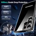 thumbnail image 3 of Crystal Clear Designed for Samsung Galaxy S22 Ultra Case,[Anti-Yellowing][Military Grade Drop-Proof] Slim Fit Soft TPU + PC Shockproof Case-Clear, 3 of 7