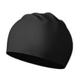 thumbnail image 2 of koolsoo Silicone Ear Protection Pool Swim Cap for Long and Short Hair Unisex Driving Black, 2 of 9