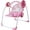 Pink, variant on Vikua Portable Foldable Electric Baby Swing for Infants 0-9 Months, 6 Adjustable Speeds & Soothing Music with Timer, Safe Newborn Swing Chair for Girls, Blush Pink