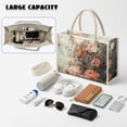 thumbnail image 4 of ZUXONGSY Tiger Peony Print Large Clear Daily PVC Tote Bag, Lightweight Waterproof Shoulder Purse with Adjustable Straps, Ideal Travel Carryall for Summer Vacations, 4 of 7