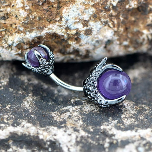 Natural stone belly button rings sale