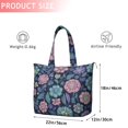 thumbnail image 4 of Pioneer Flower Floral Print Pattern Travel Tote Bags for Women Carry On,Large Weekender Bags for Women Travel,Multi Functional Duffle Bag for Work,Shopping,Sports, 4 of 5